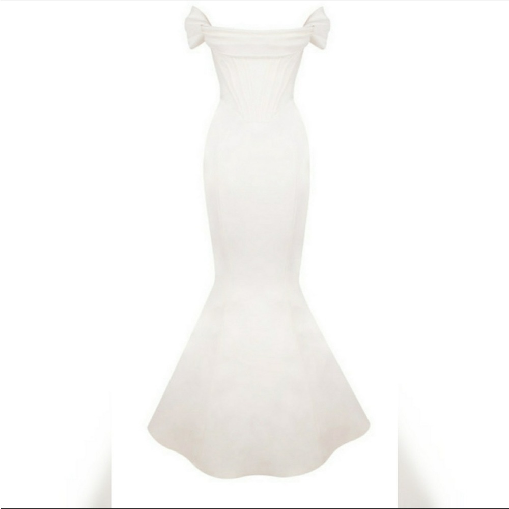 House of CB ‘Antoinette’ Ivory Corset Off Shoulder LIMITED EDITION Bridal Gown - Picture 8 of 16